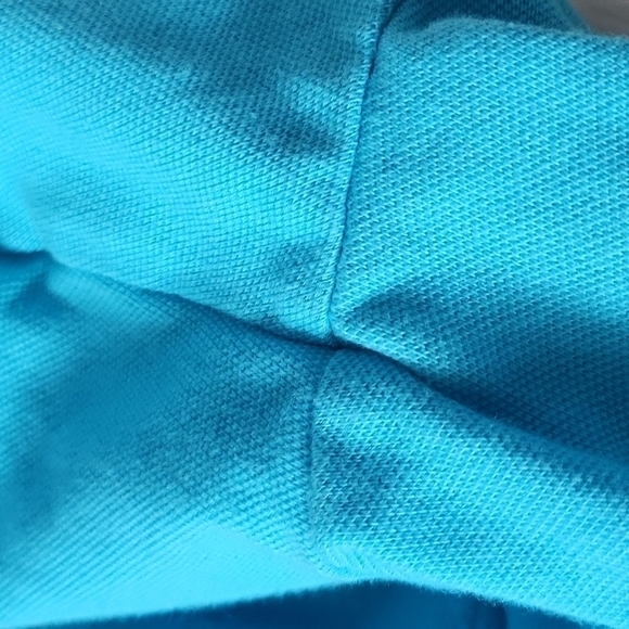 American Eagle Classic Fit turquoise polo with Tiki applique Size: MT - Picture 8 of 10